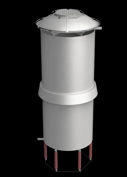 Reator shunt de núcleo de ar 245 kV / 5 MVAr — enrolamento a seco com amarração em fibra de vidro e isoladores-suporte